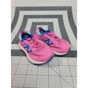 New Balance Pink with Blue Accent Toddler Sneakers